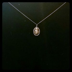 Dark nickel Winnie the Pooh necklace